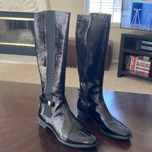 Sofft brand tall black waterproof boots.